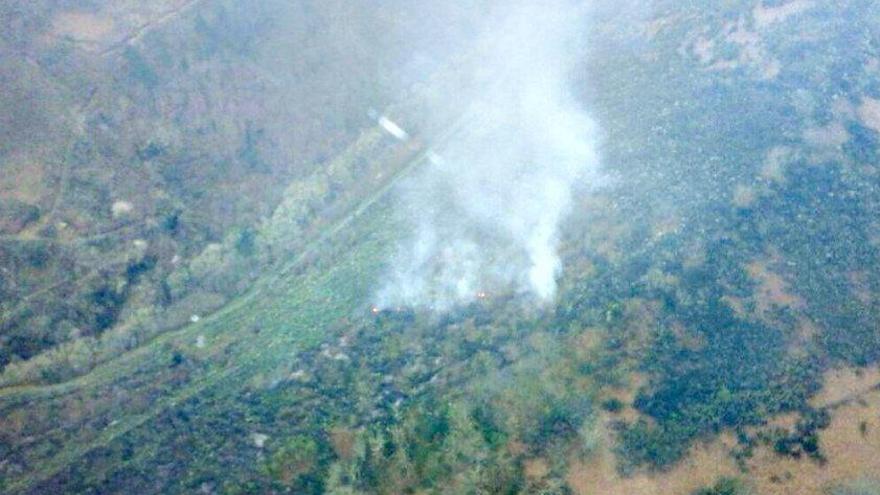 El incendio en Noceda (Allande).