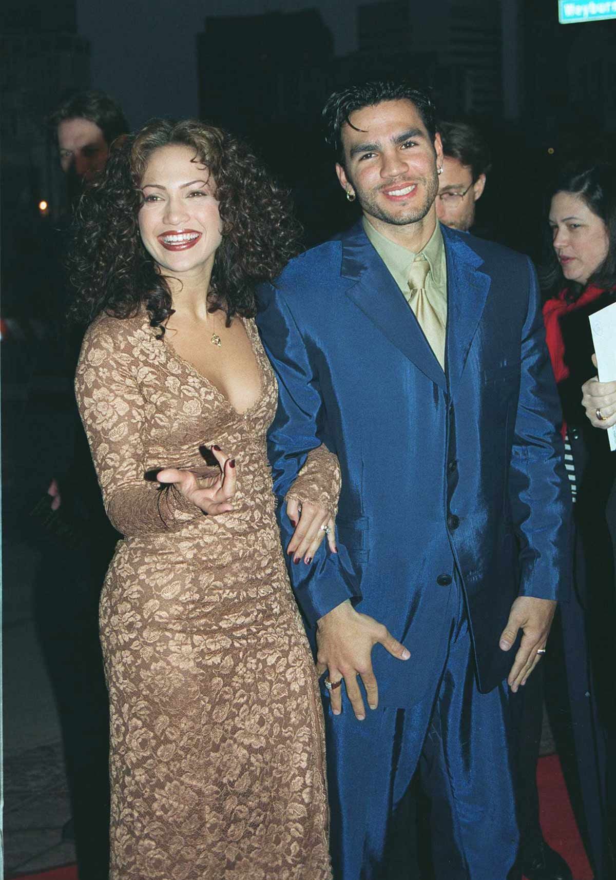 Jennifer Lopez y su primer marido, Ojani noa