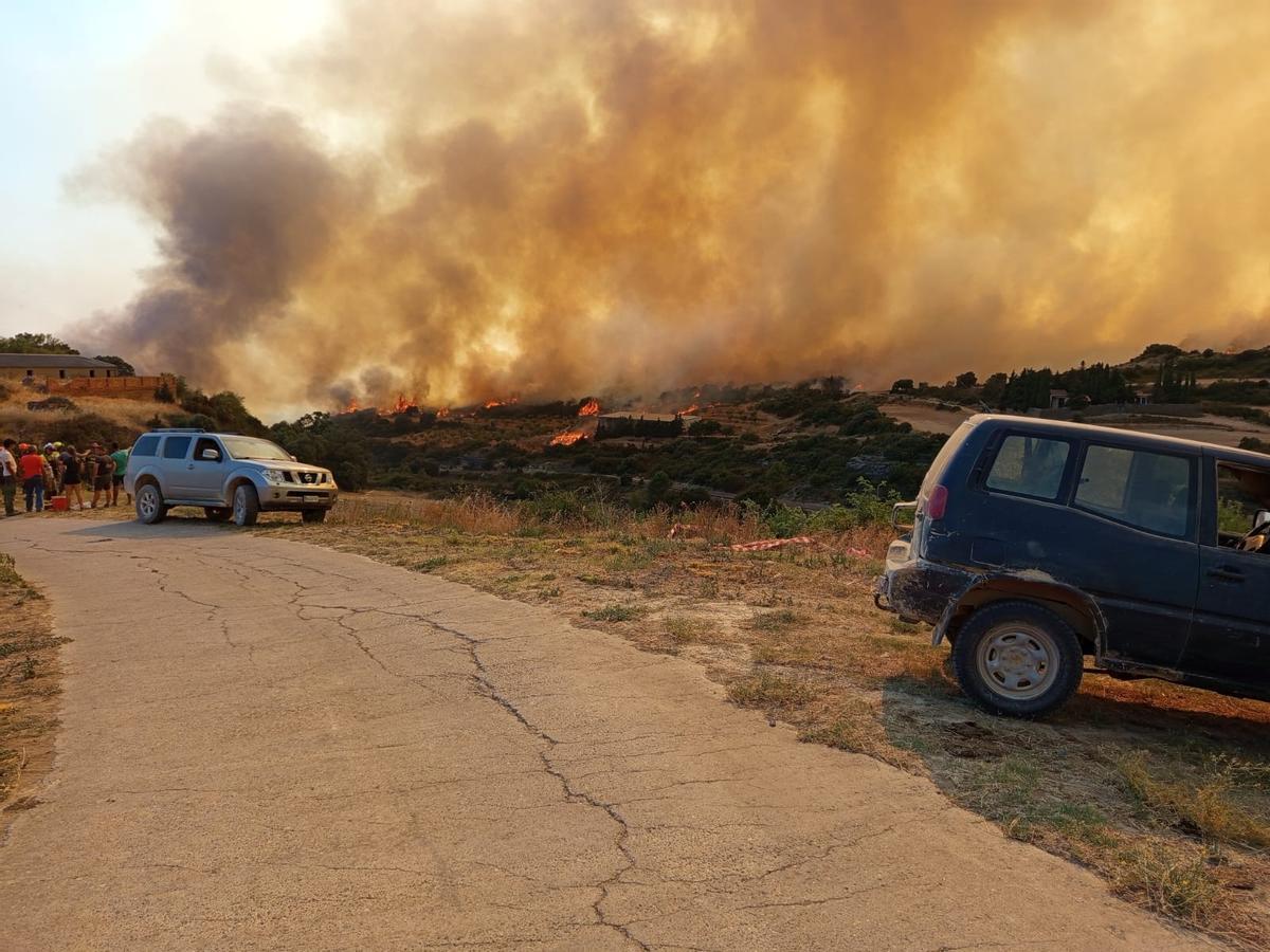 Incendio forestal de Orés.