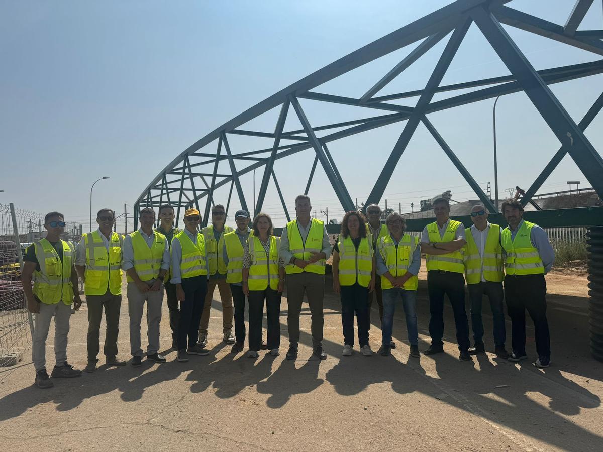 Visita a la nueva pasarela ciclopeatonal entre Sedaví y Picanya