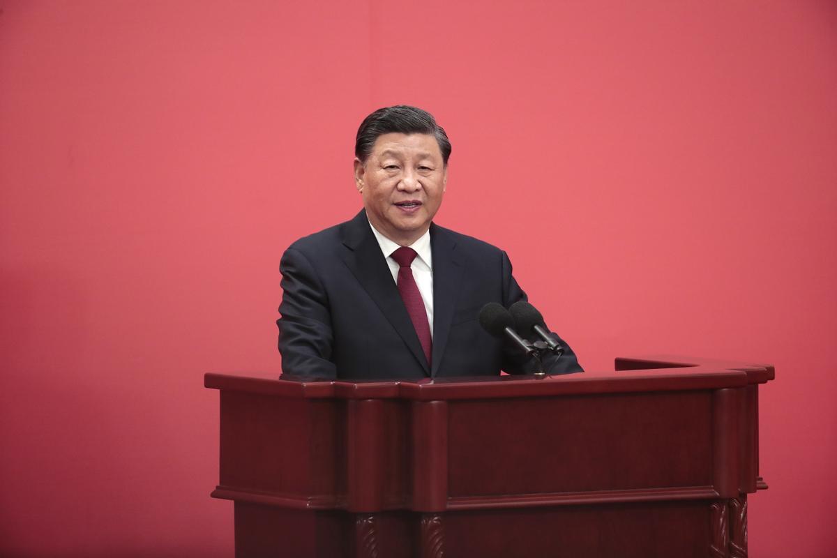 Xi Jinping, durante la conferencia de prensa.