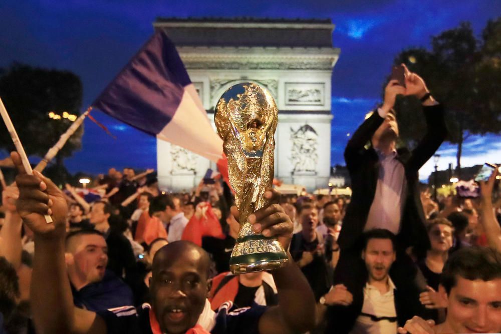 Celebraciones por el pase de Francia a la final