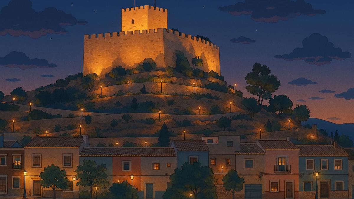 Los lugares más emblemáticos de Petrer al estilo anime