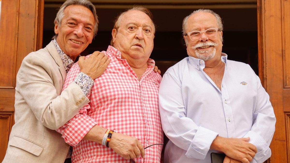 Fernando Esteso y Paco Arévalo en la presentación de su última obra