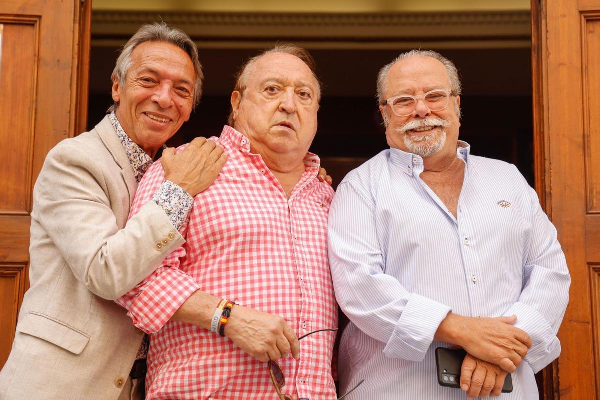 Fernando Esteso y Paco Arévalo en la presentación de su última obra