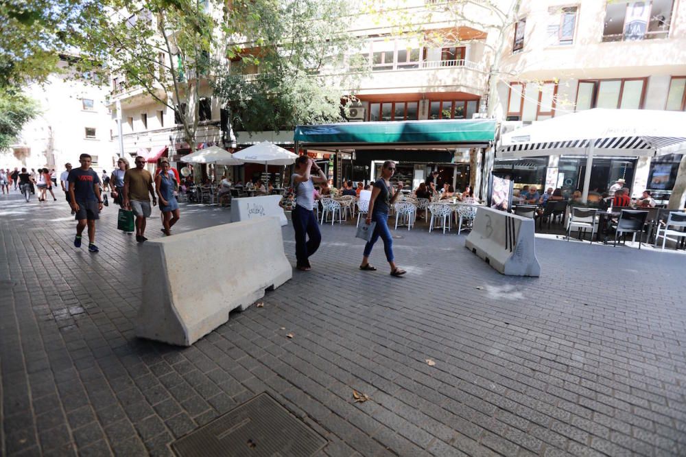 Medidas de seguridad en Palma tras los atentados en Barcelona