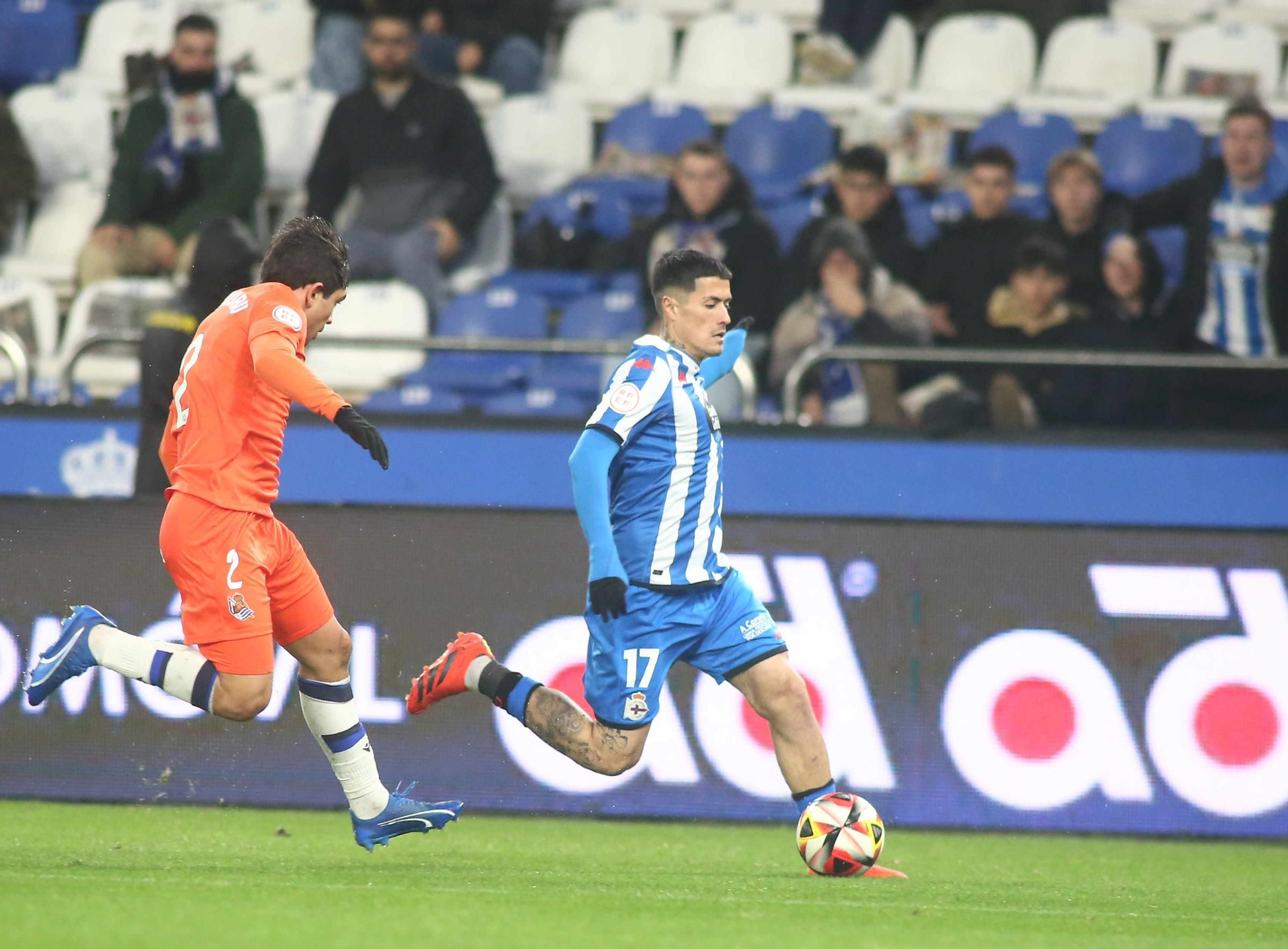 El Dépor gana en Riazor con doblete de Lucas a la Real Sociedad B (2-1)