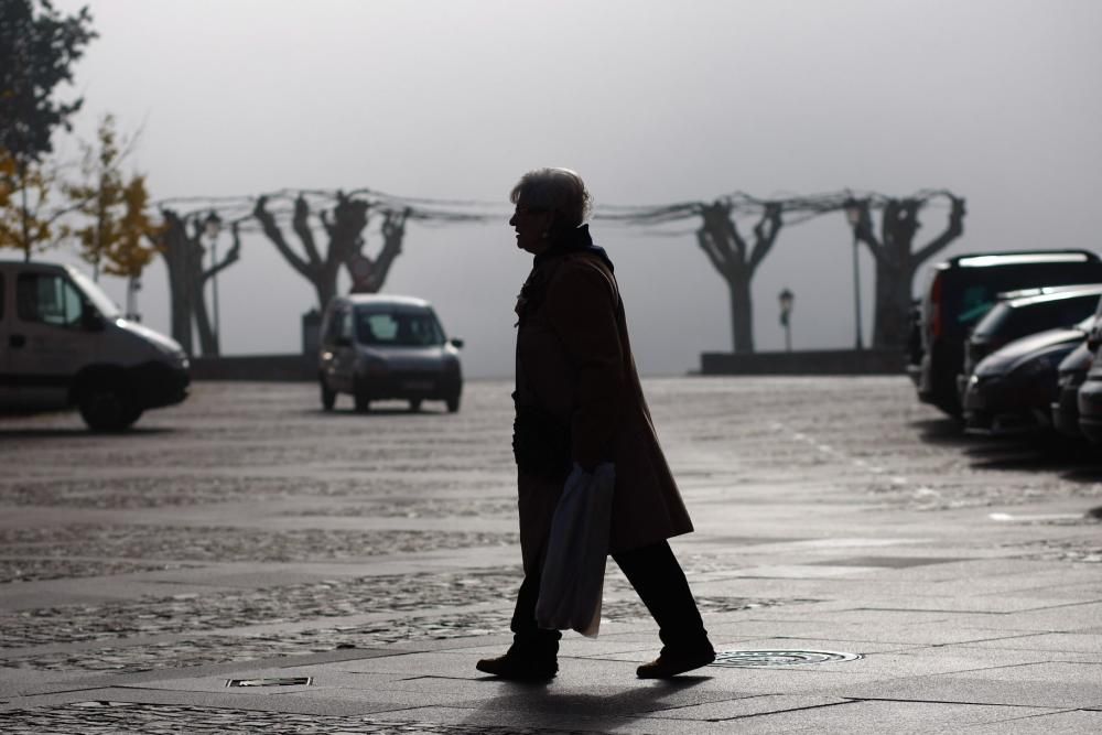 Zamora, bajo la niebla