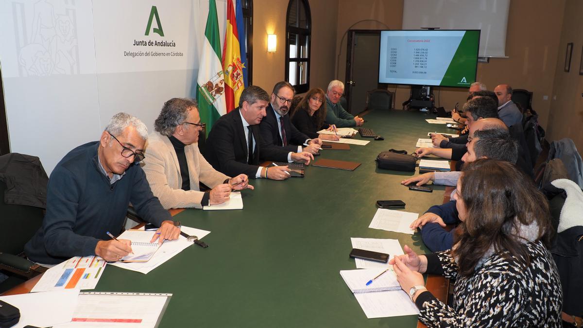 Reunión de la Junta con los responsables de los GDR de la provincia de Córdoba.