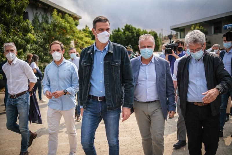 Visita del presidente Sánchez al Centro de Visitantes de la Caldera de Taburiente