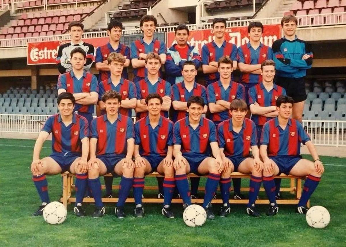 Quique Cárcel jugó en las categorías inferiores del Barça