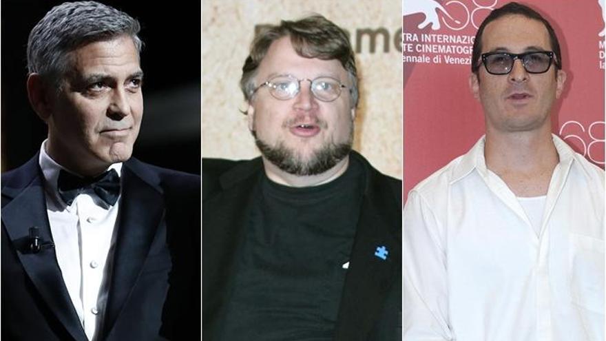 George Clooney, Guillermo Del Toro y  Darren Aronofsky