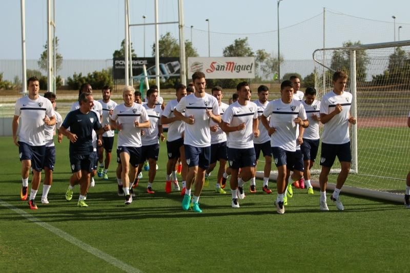 Entrenamiento de puertas abiertas del Málaga CF