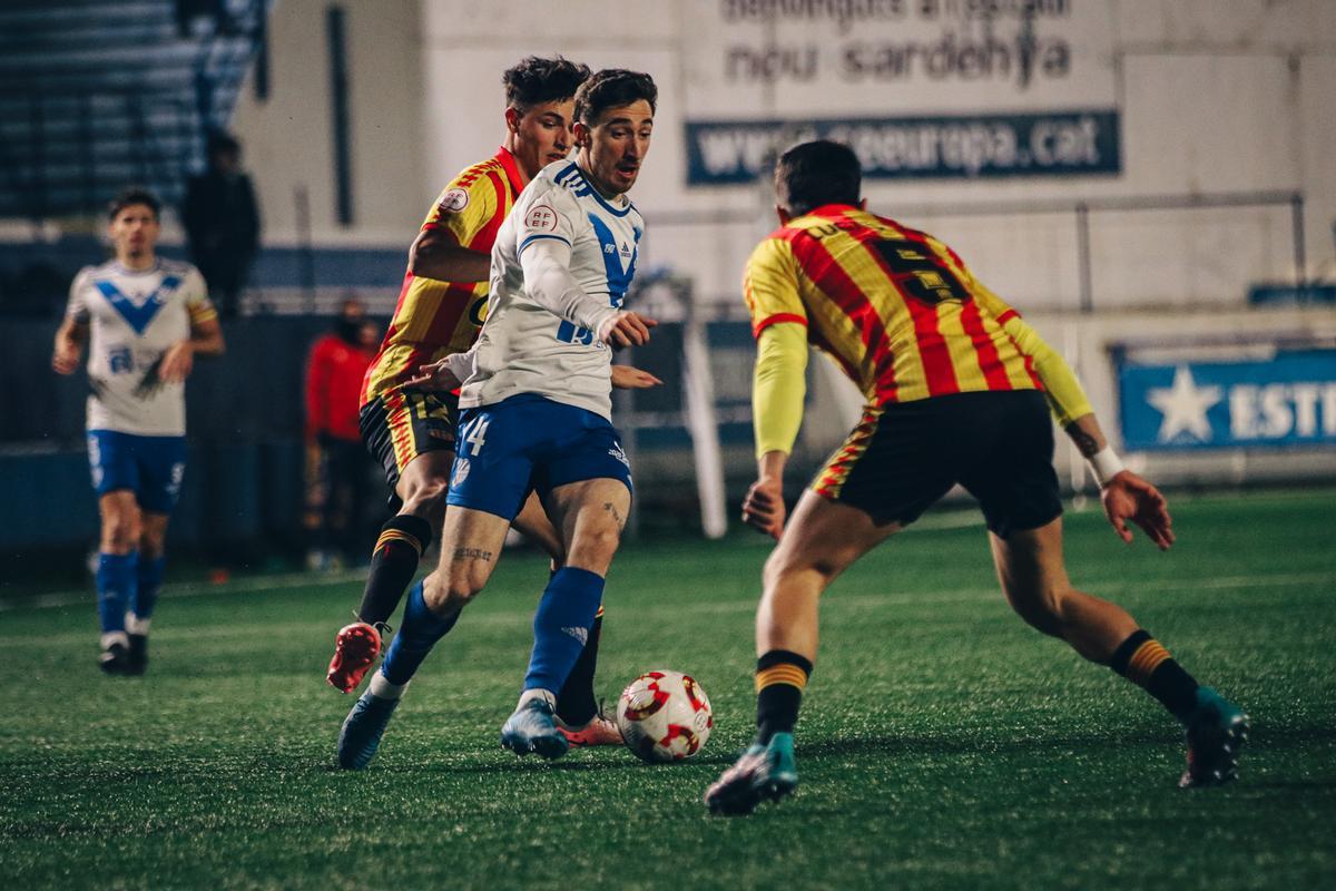 Europa y Sant Andreu en el anterior derbi