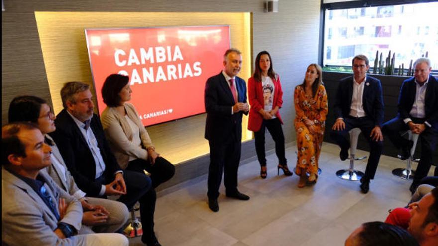 Presentación de los lemas de campaña del PSOE Canarias