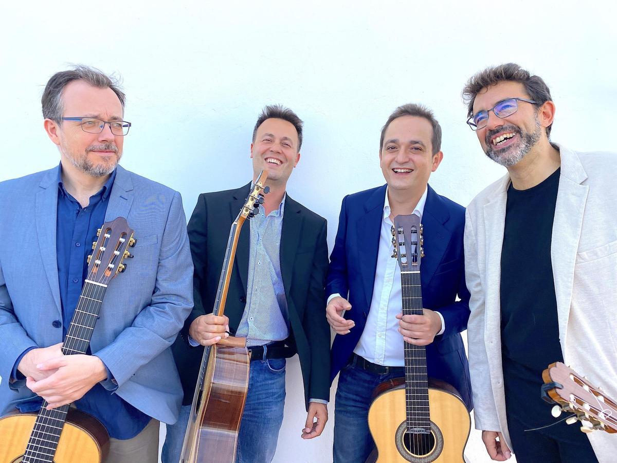Cuarteto de guitarras de Andalucía.