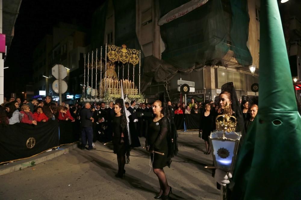 La Esperanza y el Cristo de la Caída protagonizaron el Encuentro en la Vía Doloresa de la Semana Santa de Torrevieja