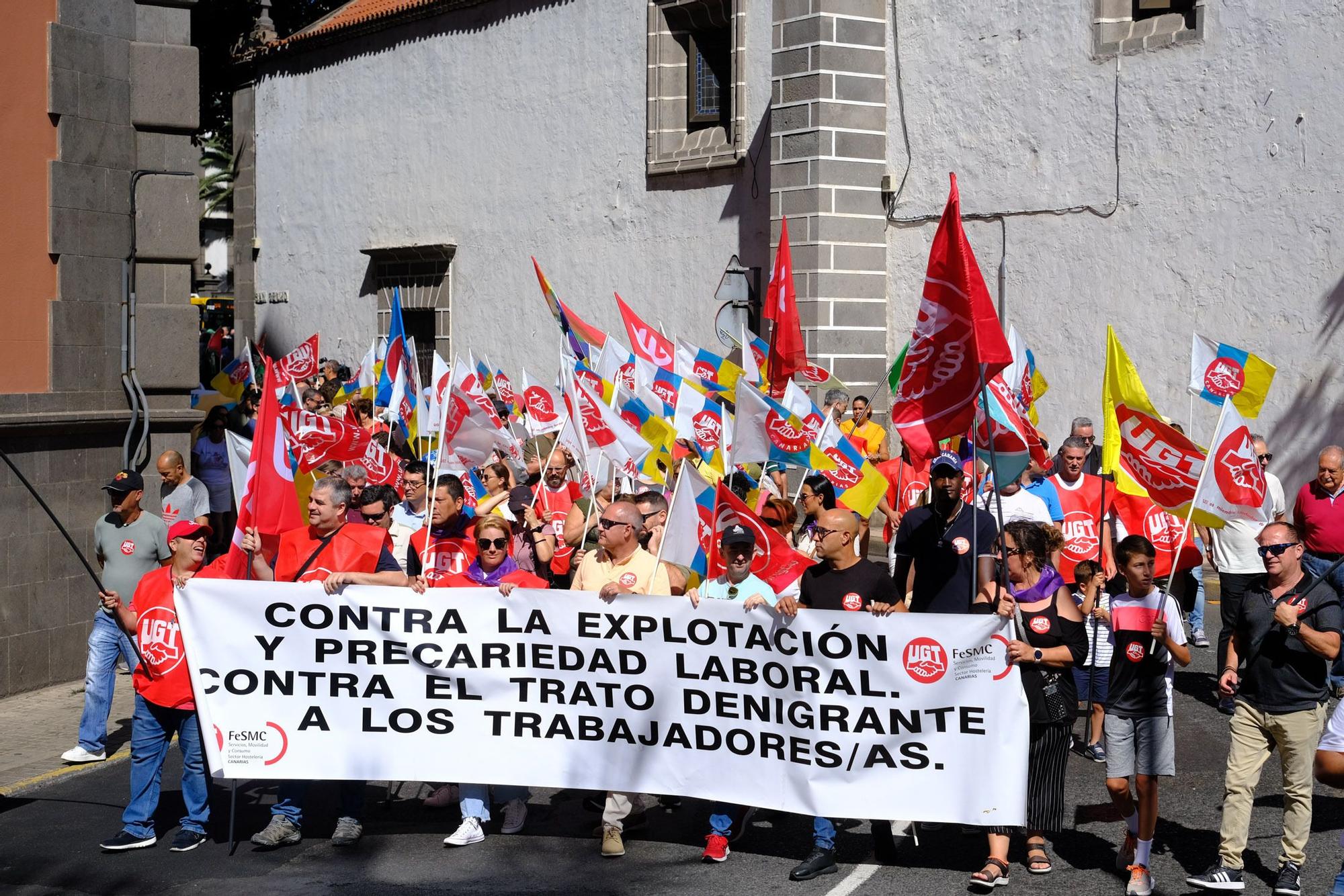 Manifestación por el Primero de Mayo en Las Palmas de Gran Canaria