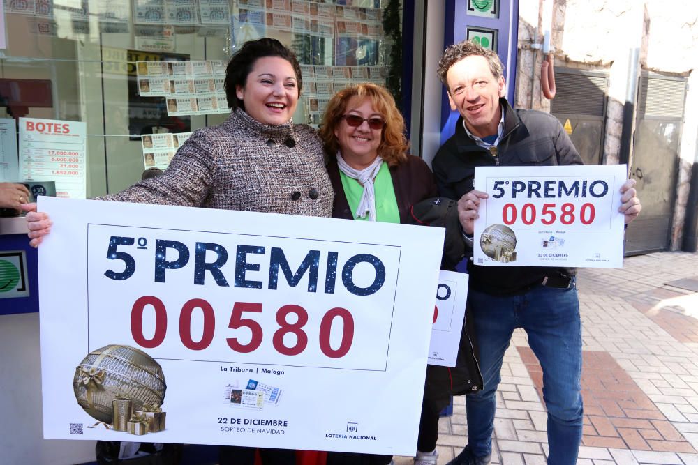 El quinto 00580 se ha vendido en el kiosko de loterías junto a la Tribuna de los Pobres