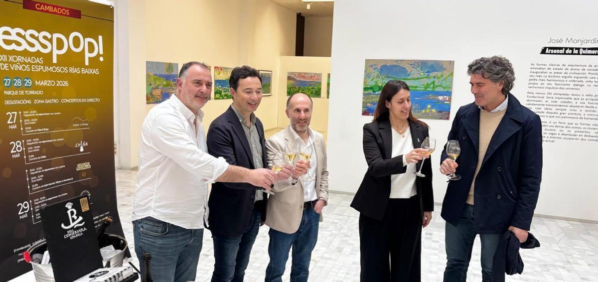La presentación de las jornadas de los espumosos, en Ourense.