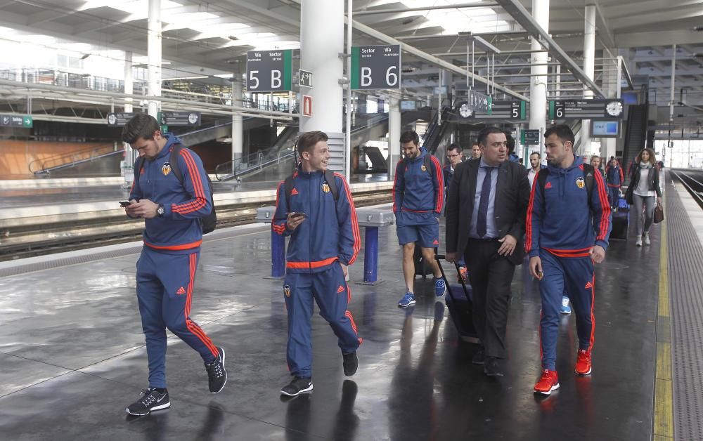 La expedición del Valencia ya está en Madrid