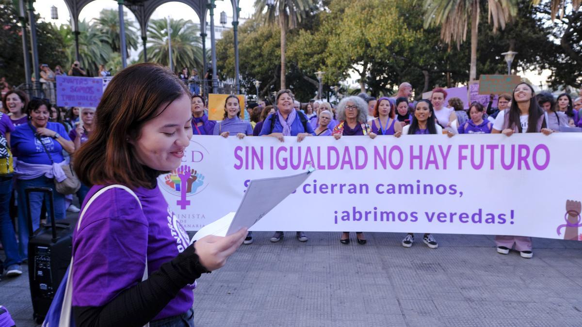 Manifestación por el Día de la Mujer en San Telmo el pasado 2023.