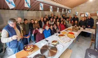 Concurrido magosto en Regufe