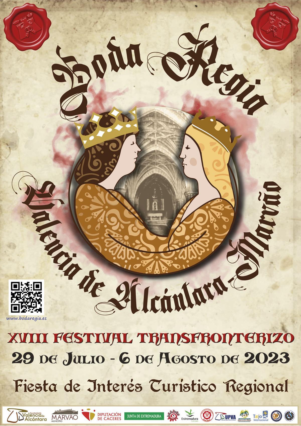 Cartel de la XVIII edición del Festival Transfroterizo Boda Regia