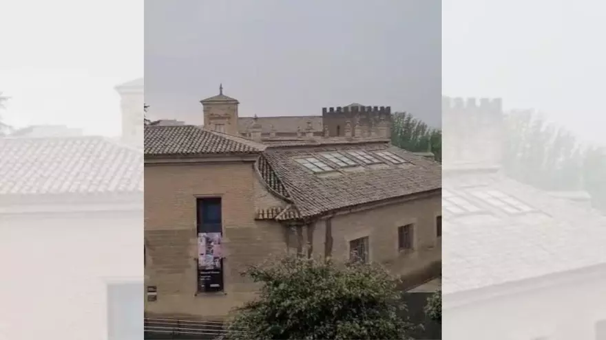 VÍDEO | Una fuerte tormenta cae sobre Huesca y causa numerosas afecciones