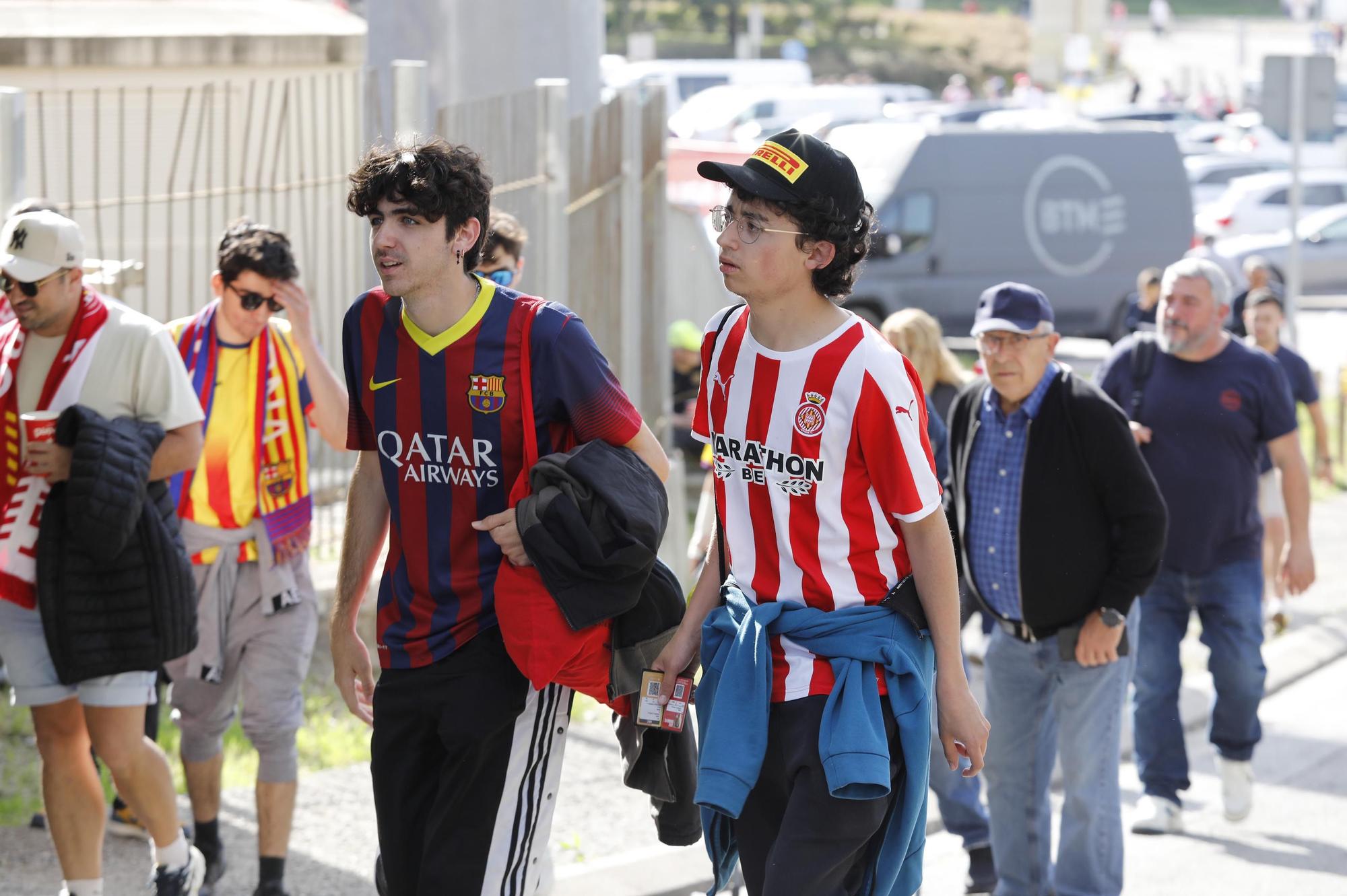 ANIOL RESCLOSA - ESTADI MONTILIVI GIRONA - PARTIT FUTBOL GIRONA FC FCB BARÇA (4-2) - GIRONA BARÇA - TEMPORADA 2023-2024 - 1A DIVISIO - PUBLIC AFICIO - MICHEL SANCHEZ ENTRENADOR GIFC - XAVI HERNANDEZ ENTRENADOR BARÇA - TV CAMARA TELEVISIO