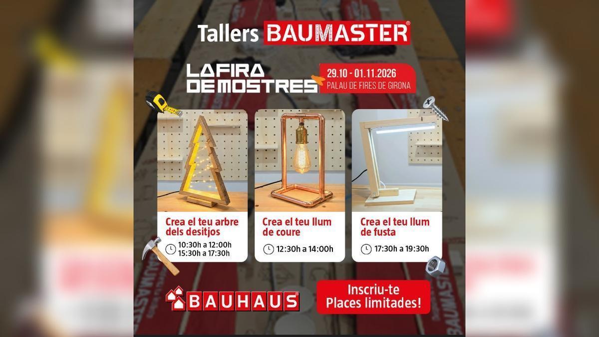 BAUHAUS porta els tallers BAUMASTER a la Fira de Mostres de Girona per apropar el bricolatge a la ciutadania.