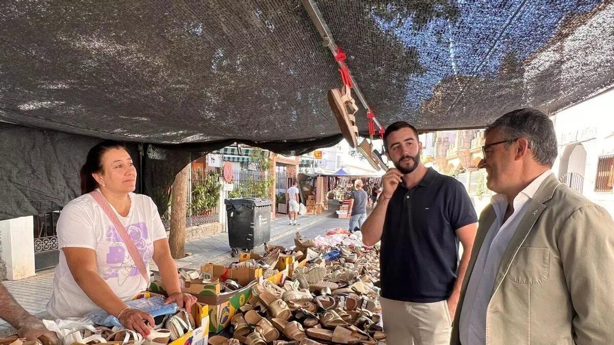 Una parada d'un mercat local