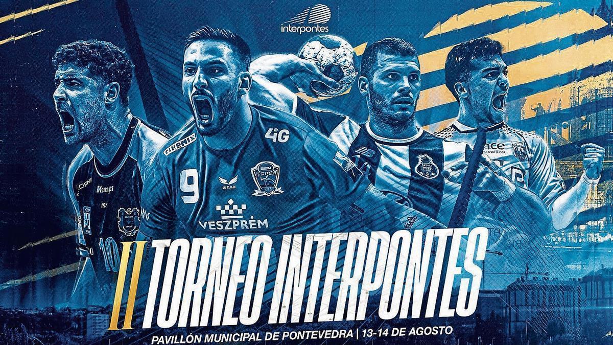 Cartel de la segunda edición del Torneo Interpontes de balonmano.