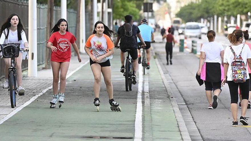 Castellón estrena salidas para correr o ir en bici de hasta 10 personas en la desescalada