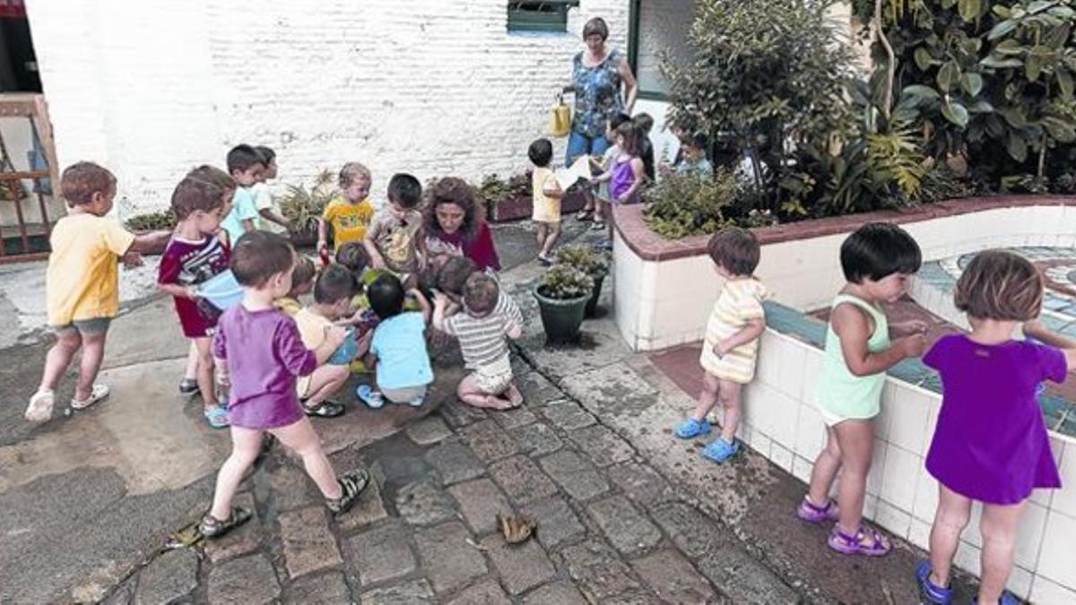 Una guardería de iniciativa social de L'Hospitalet, el pasado julio.