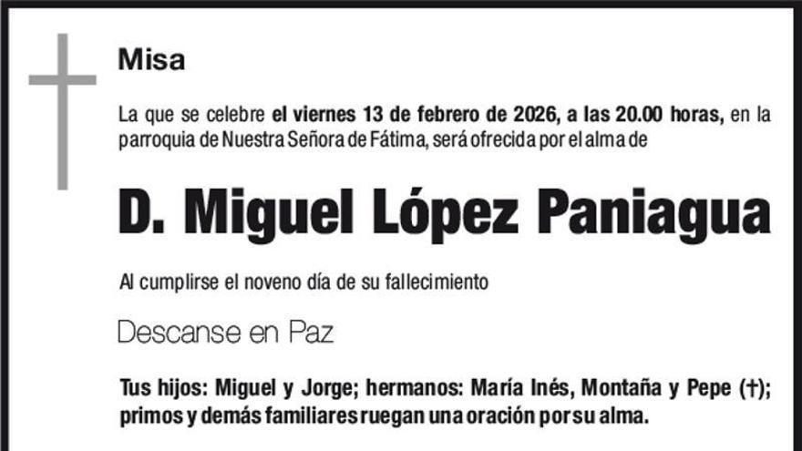 D. Miguel López  Paniagua
