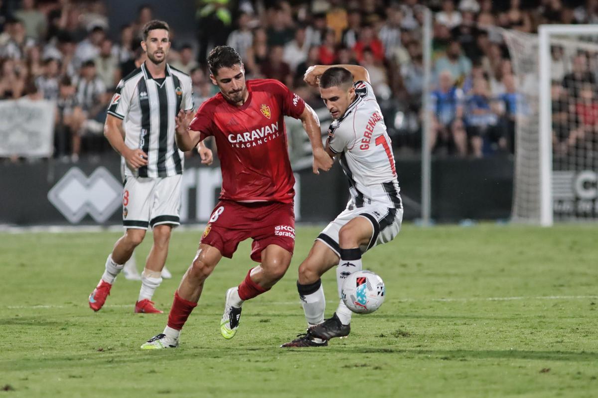 Gerenabarrena, durante el Castellón-Zaragoza.