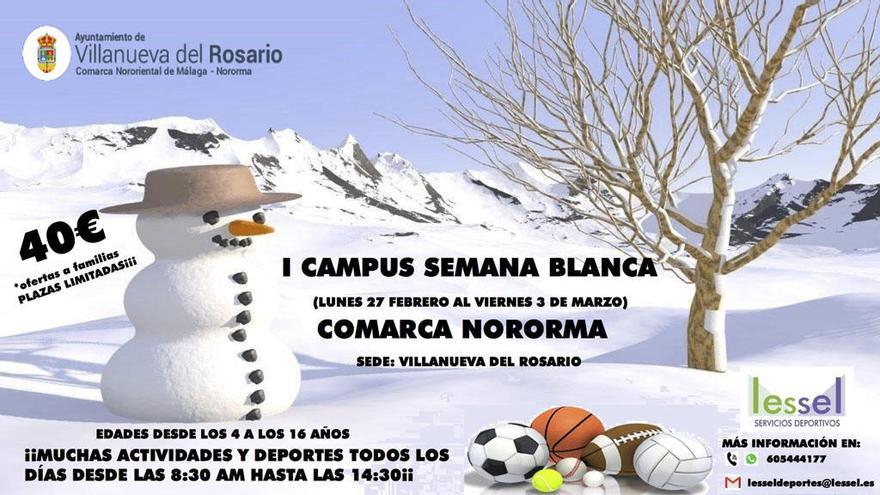 Villanueva del Rosario, sede del I Campus de Semana Blanca Comarca de Nororma