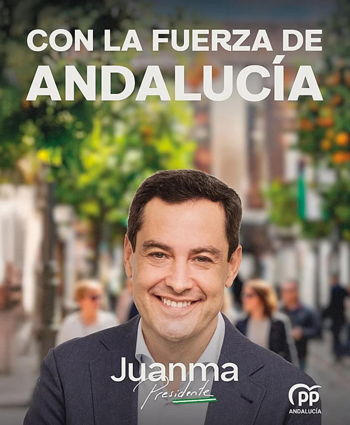 Cartel de campaña del PP para el 17M