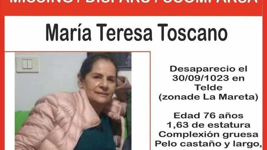 Hallado el cuerpo sin vida de María Teresa Toscano, desaparecida en Telde