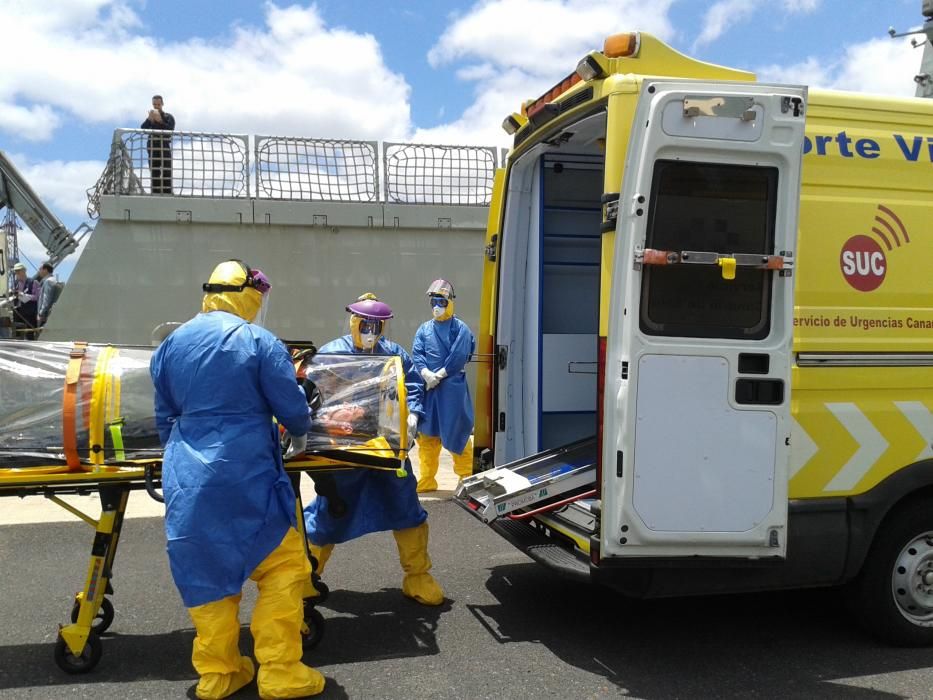 Simulacro de ébola en Tenerife