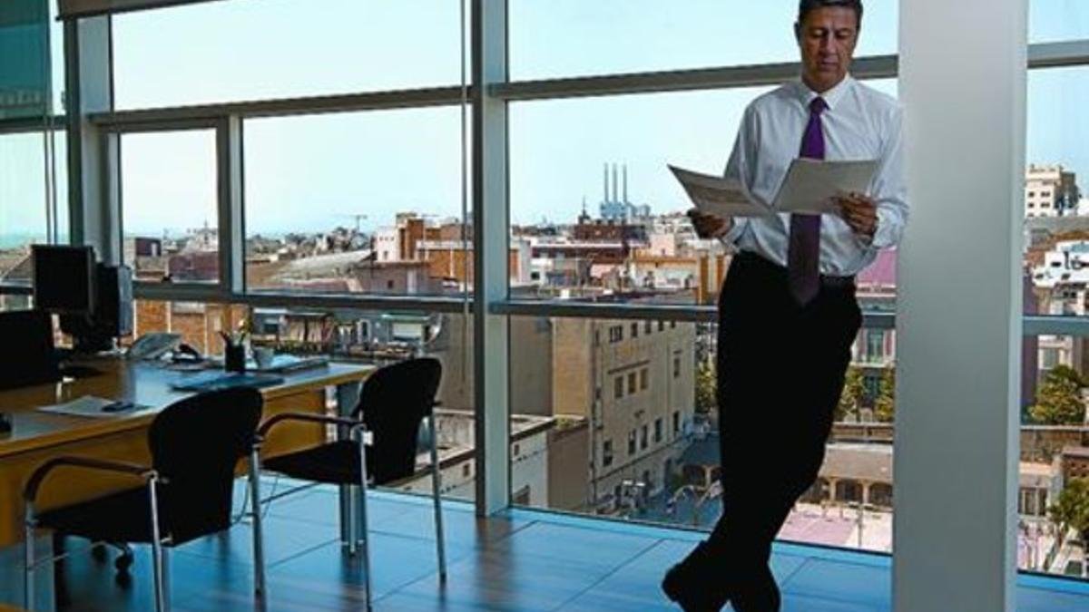 Xavier García Albiol, en el Ayuntamiento de Badalona.