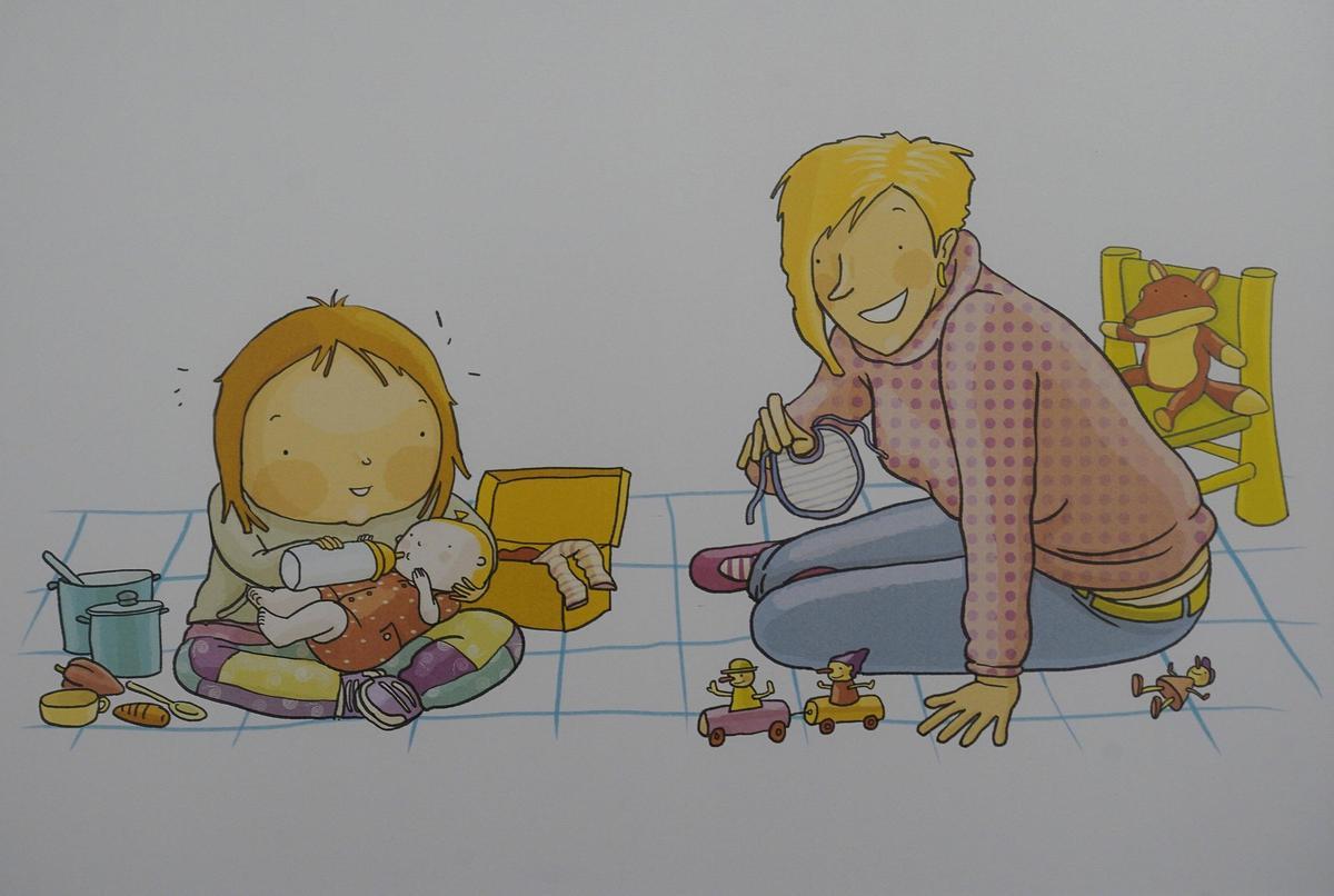 Il·lustració de Cristina Picazo a l'exposició "Il·lustramons" de la Casa de Cultura de Girona.