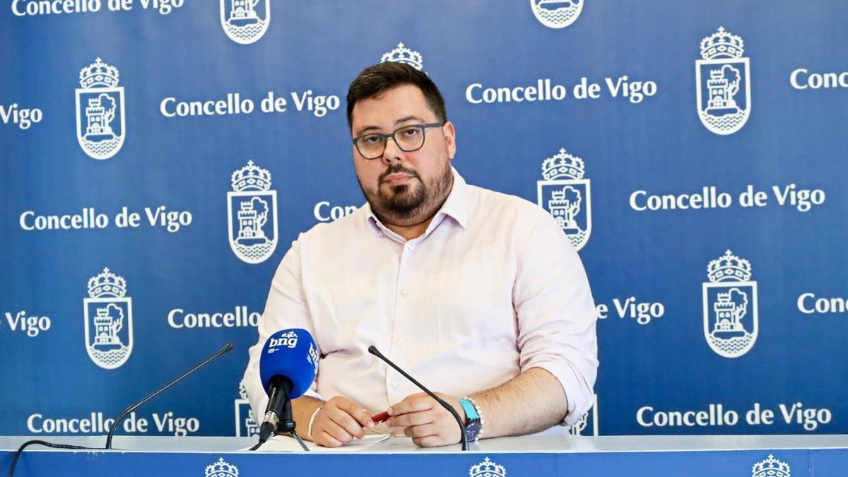Xabier P. Igrexas, portavoz del BNG en Vigo.