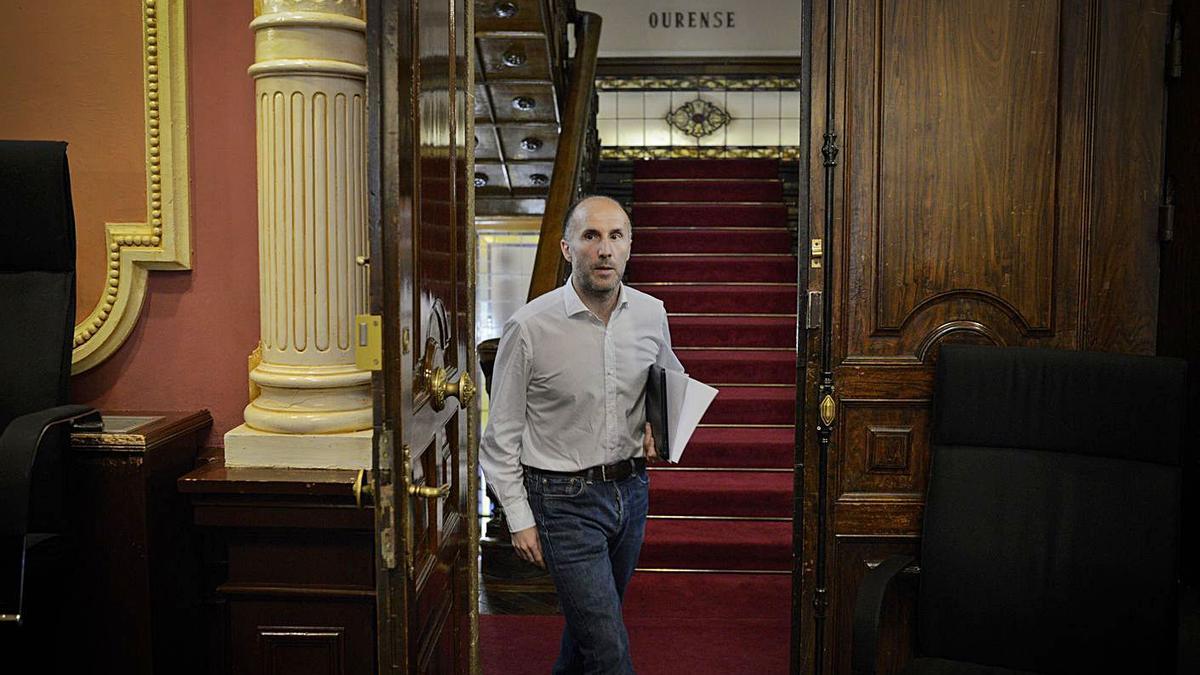 Gonzalo Pérez Jácome, en en el interior del Concello de Ourense.  | // BRAIS LORENZO