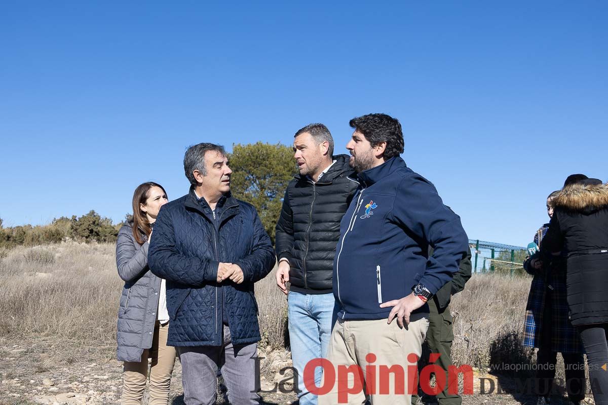 Suelta de dos buitres leonados en la Sierra de Mojantes en Caravaca