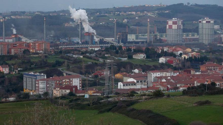 Avilés desde el mirador de La Luz