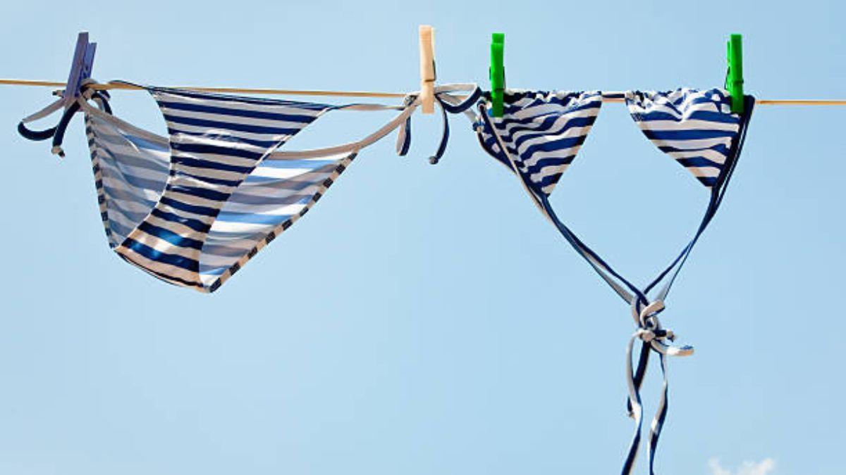 Un bikini secando al sol