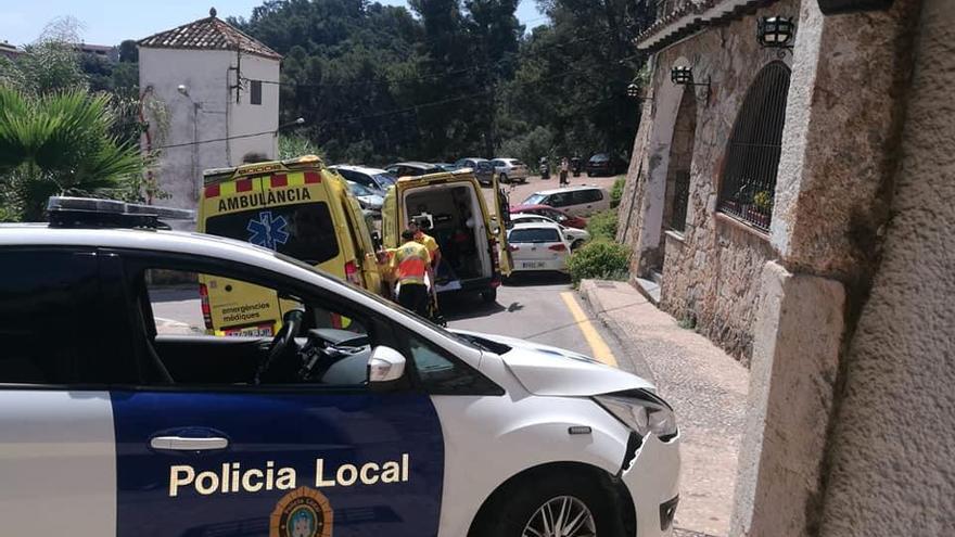 El vehicle patrulla accidentat.