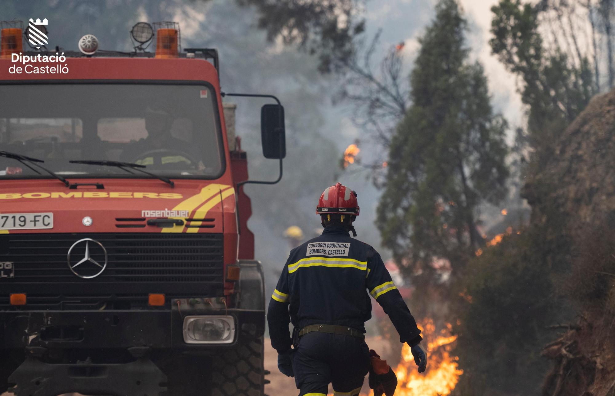 Imágenes actualizadas del incendio del Alto Mijares